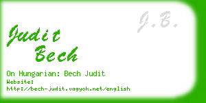 judit bech business card